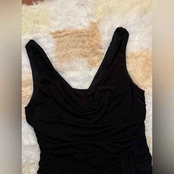 ‼️ Sale ‼️ Connected Apparel Black Ruffly Dress - Picture 2 of 16